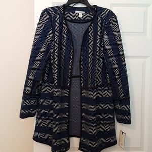 Dana Buchman - Navy/black/white jacket